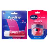 Vazelino lūpų terapija Rosy Lips lūpų balzamas Stick + Jar drėkinamasis lūpų balzamas, Stick 4,8g + Jar 7g, 1 komplektas blue