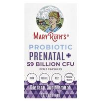 MaryRuth's, probiotinis prenatalinis +, 59 milijardai KSV, 60 kapsulių (29,5 milijardo KSV vienoje kapsulėje)