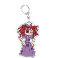 For The Amazing Digital Circus Ragatha Pomni Gangle Kinger  Acrylic Selfmade Cute Cartoon Anime Keychain Pendant Toy Gifts 5cm 5cm brown