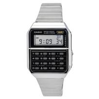 „Casio Vintage“ skaitmeninis skaičiuotuvas iš nerūdijančio plieno kvarco CA-500WE-1A vyriškas laikrodis juoda