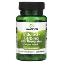 Indol-3-karbinolis ir resveratrolis, 200 mg, 60 kapsulių