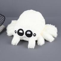 Netoksiškas juodas mažasis Lucas minkštas pliušinis voras žaislas minkštas pagalvės lėlė anime žaidimų kambario dekoravimui vaiko dovana 20cm white