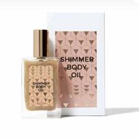 Skystas blizgus kūno aliejus veidui, vandeniui atsparus, blizgantis, kojoms, raktikauliams, deimantinis švytėjimo suteikiantis makiažas 50 ml, A beige