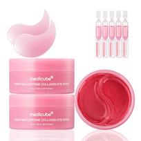[medicube] PDRN Pink Caffeine Collagen Eye Patch Duo 2 Pdrn Collagen Eye Patches + 5 Serums white