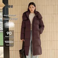 Ailaie Women's Hooded Long Down Puffer Coat 155/80A black