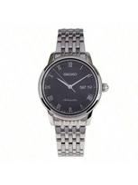 Seiko Presage Automatic Mechanical Women's Watch, Black Dial, Stainless Steel Bracelet SRP885J1 juoda