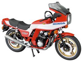 Aoshima Bunka Kyozai Mastelis The Bike Series 25 Honda RC04 CB750F Bol II Pasirenkama specifikacija Plastikinis modelis rinkinys 1/12 Ne. Auksinis '81 red