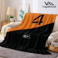 Lando four Norris Flanelinis pledas Šiltas Minkštas Helovinas Kalėdos Sofos Šiltas Jaukus Dekoratyvinis Dekoras Dovana Visam Sezonui Size: 130*170cm, Weight: 320 GSM