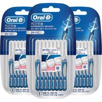Oral-b Interdental Brush Preseason Clean, 20 pieces, 3 pieces blue