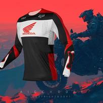 2026 m. vasara Honda Naujas visureigis Motociklo Važiavimo T-shirt Greitai Džiūstanti Kvėpuojanti Ilgomis Rankovėmis Vyriški Ir Moteriški Važiavimo Drabužiai M armijos žalia spalva