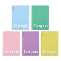 KOKUYO Campus užrašų knygelė su minkštu žiedu, taškeliais, linijuota, 40 lapų, B5, 5 knygų rinkinys S-S111BTX5CSET blue