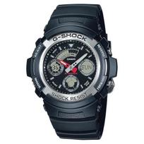 Casio Vyriškas G-SHOCK AW-590-1AJF [G-SHOCK BASIC 20 atm atsparus vandeniui] apvalus laikrodis, juodas nerūdijantis Case: 52.0*46.4*14.9mm/57.2g