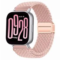 Nailoninis magnetinis dirželis Redmi Watch 5 Active išmaniajam laikrodžiui, pintas apyrankės apyrankė Xiaomi Redmi 5 Lite priedams Redmi Watch 5 Active gray