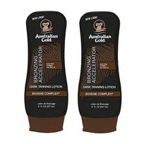 Australijos auksinis tamsiai įdegis bronzinis losjonas, 8 uncijos (2 x) black