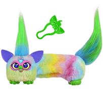 Hasbro Furby DJ Furblets Candy Swirl Mini draugas, kalba tik Furby kalba, motorizuotas pliušinis žaislas su išplečiamu kūnu, garsai ir muzika, nuo 6 metų, green