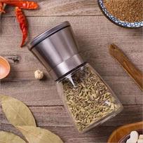 Ru Han Manual Glass Spice Grinder gray