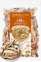 Ref Kobo Kyushu Dried Vegetables 4 Varieties Log-Grown Shiitake Enoki Sliced Burdock Carrots 100g Pesticide Tested Air Dry Freeze-Dried Vegetable Soup