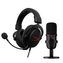 „HyperX Gaming Starter Pack“ apima „HyperX Cloud Core Gaming DTS Spatial Audio“ ir „HyperX SoloCast“ USB mikrofoną HBNDL0001 – ausines, ausinesX juoda