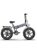 ENGWE EP-2PRO 250W Galingas variklis 48V 13AH Ličio baterija Elektrinis dviratis 20*4 colių storos padangos Suaugusiųjų sulankstomas elektrinis dviratis EP-2PRO grey