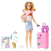 Barbie Lėlė ir Mada Rožinis Kelioninis Rinkinys Apsirengimo Lėlių Namas Apsimetinėjimas Barbie Lėlė 3 metų ir vyresnėms Rožinis HJY18 white
