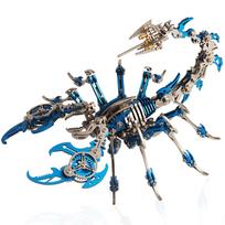 QUXOZHLU 3D 3D Puzzle Miniature DIY Scorpion 3D Puzzle for Handmade Educational 3D Birthday Assembly Craft 3D Metal Model Kit Puzzle, Kit, Model, mėlyna