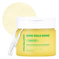 Eunyul Vita Balance Own Sol Shine Toner Pad 190ml, 70 pieces, 1 piece beige