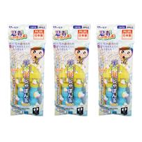 Tomoda Toy Soap Bubbles Ninja Thousand Barriers NEO Set of 3 Bubble Soap Bubbles Outdoor Play Made in Japan 720-32 yellow
