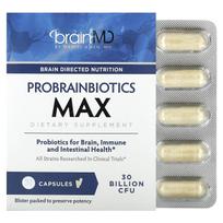 BrainMD, Probrainbiotics Max, 30 billion CFU, 30 capsules