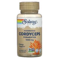 Solaray, Cordyceps sinensis, fermentuoti grybai, 1000 mg, 60 daržovių kapsulių (500 mg vienoje kapsulėje)
