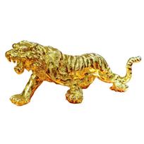 Tigro Figūrėlė Feng Šui Sėkmės Objektas Auksinis Tigras Sėkmės Talismanas Galios Vieta Pinigų Sėkmė Finansinė Sėkmė Sėkmė Darbe Zodiako Ženklai 30cm [Teagle Blanc] auksas