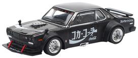 POP RACE SKYLINE DRIFT COCA COLA ZERO JP BLACK CHROME PR640161 1/64 GT-R (HAKOSUKA) - (Finished Model) gray