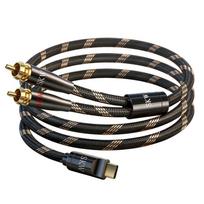 SKW Audiophile C tipo į 2RCA garso kabelis 1 meter
