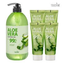 „Touch Me“ didelės talpos raminamasis alavijo gelis 1000 ml + 100 ml x 4, 1000 ml + 100 ml x 4 beige