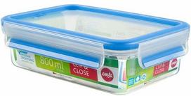 Indelis maistui Emsa Clip & Close, 0.8 l, 19.7 cm x 13.6 cm, skaidri sp./mėlyna sp.