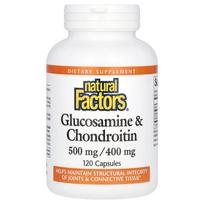 Natural Factors, Glucosamine and Chondroitin, 120 Capsules