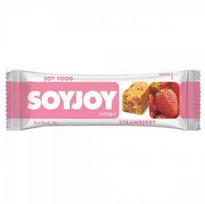 SOY JOY Energetinis batonėlis be glitimo su braškėmis, 30 g pink
