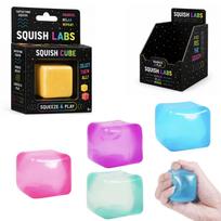 Sensorinis spaudomas žaislas Squish Labs Cube, 5 cm, (spalva/dizainas parenkami atsitiktine tvarka)