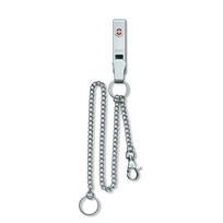 VICTORINOX Diržo pakabukas su ilga grandinėle, raktų pakabuku, metaliniu diržo segtuku, paprastas, lengvas, vandeniui atsparus, dovana, sidabrinis, 54 cm, daugiafunkcinis segtukas [] 4.1860 sidabras