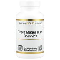Triple Magnesium Complex, Malate, Citrate, Bisglycinate Chelate, 120 Veggie Caps (105Mg per Capsule)