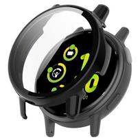 Dėklo stiklas, skirtas Garmin Vivoactive 5 / Active 5 ekrano apsauga, pilnai dengianti plėvelė Apsauginis buferio apvalkalas Active5 Vivoactive5 Garmin Active5 juoda
