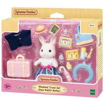 Sylvanian Family Snowflake Rabbit Travel Play Figure Set 5641, 1 piece, Korean popular toys white