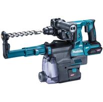 Makita HR001GZKV Cordless Hammer 40V 28mm with Dust Collection System Charger Sold Drill, Max, (Chipping Capable), SDS+ (Battery Separately) mėlyna