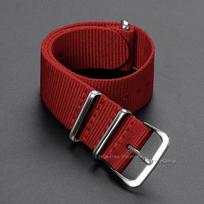 High Quality Nylon Watch Band for Seiko Strap for Casio Military Casual Watchband 16 18mm 20mm 22mm Army Sport Bracelet Replace 22mm raudona
