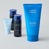 [Laneige] Homme Active Water Foam Cleanser 150ml Special Set (+Homme Toner 50ml x 2, Gel Cleanser 10ml) blue