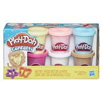 Hasbro Play-Doh Glitter Confetti tešla, mišrios spalvos, 336 g, korėjietiški žaislų reikmenys white