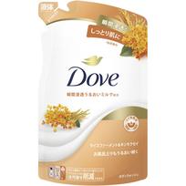 Unilever Dove BODY WASH Ryžių fermentas ir Olea europaea papildymui, 330 g bendrosios paskirties (Balandėlis) Kūno muilo naudojimo instrukcijos]-skysčio tipo. <How to refill