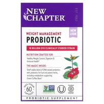 New Chapter, weight management probiotic, 10 billion CFU, 60 veggie capsules