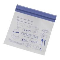 CAPTAIN STAG Freezer Bags Double Zipper S Size 50 Pieces Blue UW-2045 white