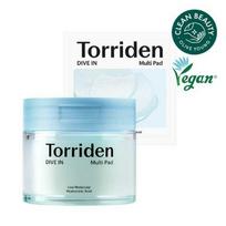 Torriden Dive In Low Molecular Hyaluronic Acid Multi Pad 80 Pads (+10 Pads) Special Set white
