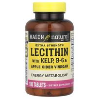 Mason Natural, Lecithin with Algae, Extra Strength, B6 and Apple Cider Vinegar, 100 Tablets